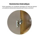 Ver imagem 7 de Buffet com Pés de Metal 2 Portas, 2 Gavetas Estocolmo Artely Carvalho/Prata/Grafite/Branco