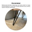Ver imagem 6 de Buffet com Pés de Metal 2 Portas, 2 Gavetas Estocolmo Artely Carvalho/Prata/Grafite/Branco