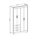 Ver imagem 2 de Quarto de Bebê Guarda Roupa Zaki + Cômoda Infantil 1 Porta e 4 Gavetas Areia Fosco