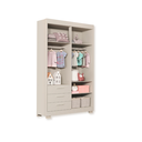 Ver imagem 4 de Quarto de Bebê Guarda Roupa Zaki + Cômoda Infantil 1 Porta e 4 Gavetas Areia Fosco