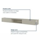 Ver imagem 4 de Rack Suspenso Oslo para TV até 75 Polegadas com LED e 2 Gavetas Off White