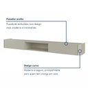 Ver imagem 4 de Rack Suspenso Oslo para TV até 75 Polegadas com LED e 2 Gavetas Off White