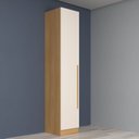 Ver imagem 1 de Guarda-Roupa Modulado 1 Porta San Diego Yescasa Marrom/Tauari Ambar/Off White