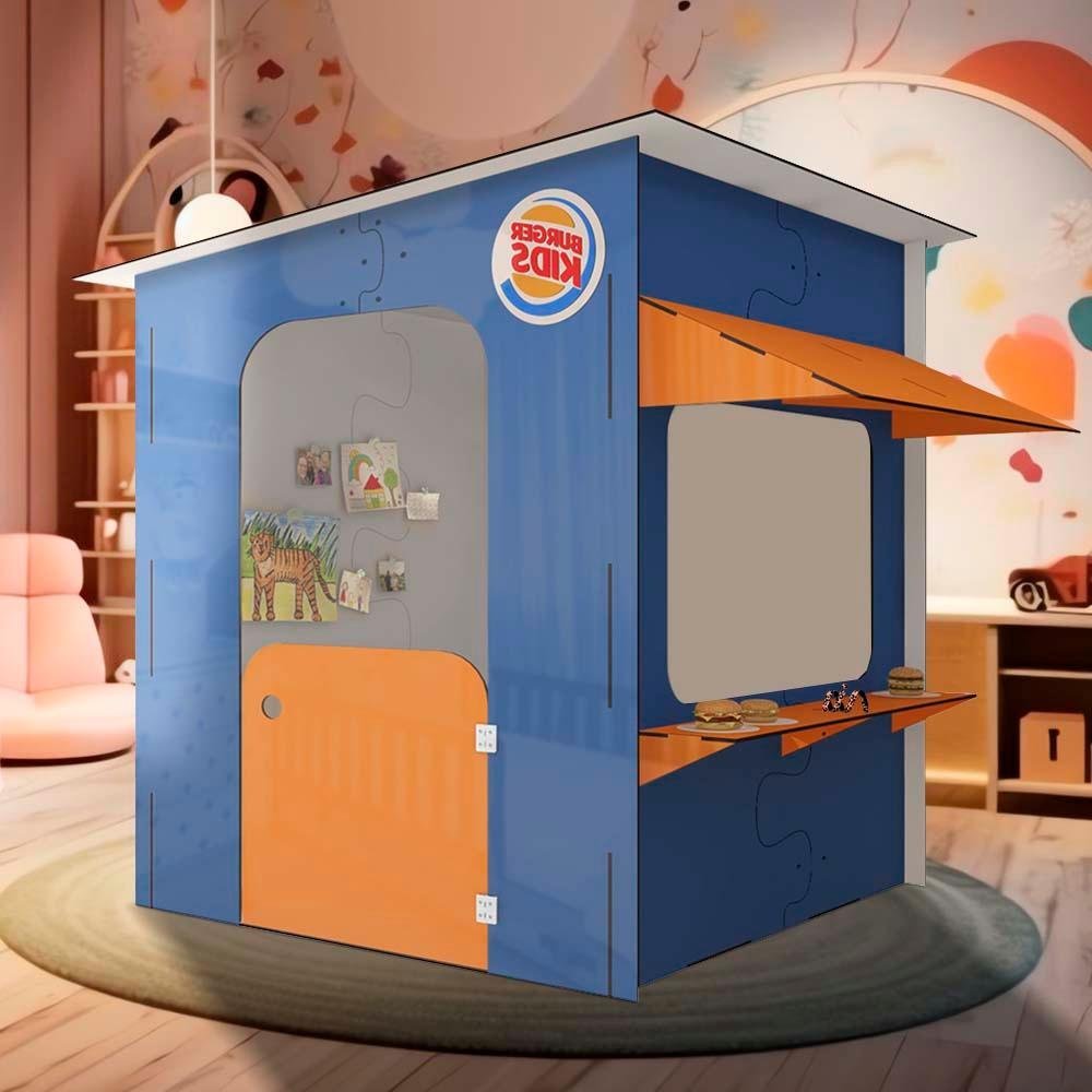 Kit Lanchonete Hamburguer Infantil Brinquedo - Mini Kitchen - Shop