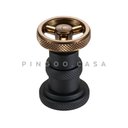 Ver imagem 4 de Torneira Para Banheiro Misturador Duplo Comando Jatobá Pingoo.casa - Preto e Rose