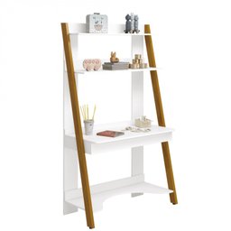 Escrivaninha Mesa Escritório com Estante Simba Retrô - 2 Escrivaninha Mesa Escritório com Estante Simba Retrô - 2