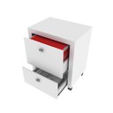 Ver mais imagens de Kit Escritório 6 Peças Mesa para Escritório em L Balcão Gaveteiro Armário Multiuso 2 Estantes