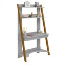 Ver imagem 2 de Escrivaninha com Estante Simba 95cm Cinza Fosco