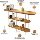 Ver imagem 3 de Aparador para Sala de Estar Orgânico Industrial Friesen B01 Cinamomo - Lyam Decor