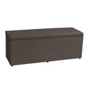 Ver imagem 3 de Calçadeira Baú Casal Queen 1,60m Berlim Suede Marrom Dal Poz Estofados