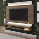 Ver imagem 1 de Painel para TVs até 75 Polegadas com LED 3 Nichos Império Artely