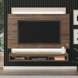 Painel para TVs até 75 Polegadas com LED 3 Nichos Império Artely - 2