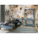 Ver imagem 5 de Escrivaninha com Estante Simba 95cm Azul Fosco