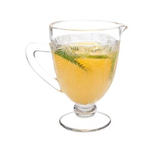 Jarra de Vidro Folhas 1380ml - Casambiente