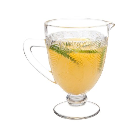 Jarra de Vidro Folhas 1380ml - Casambiente