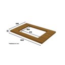Ver imagem 2 de Módulos de Cozinha Henn Requinte Tampo P/ Balcão Cooktop Requinte 80x53cm Nature-henn