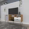 Rack para TV até 60- Polegadas 1 Porta 2 Gavetas Pés Retrô Estocolmo - 1