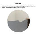 Ver imagem 6 de Rack para TV até 60 Polegadas Retrô 1 Porta 2 Gavetas Estocolmo Artely Carvalho-Grafite-Prata-Branco