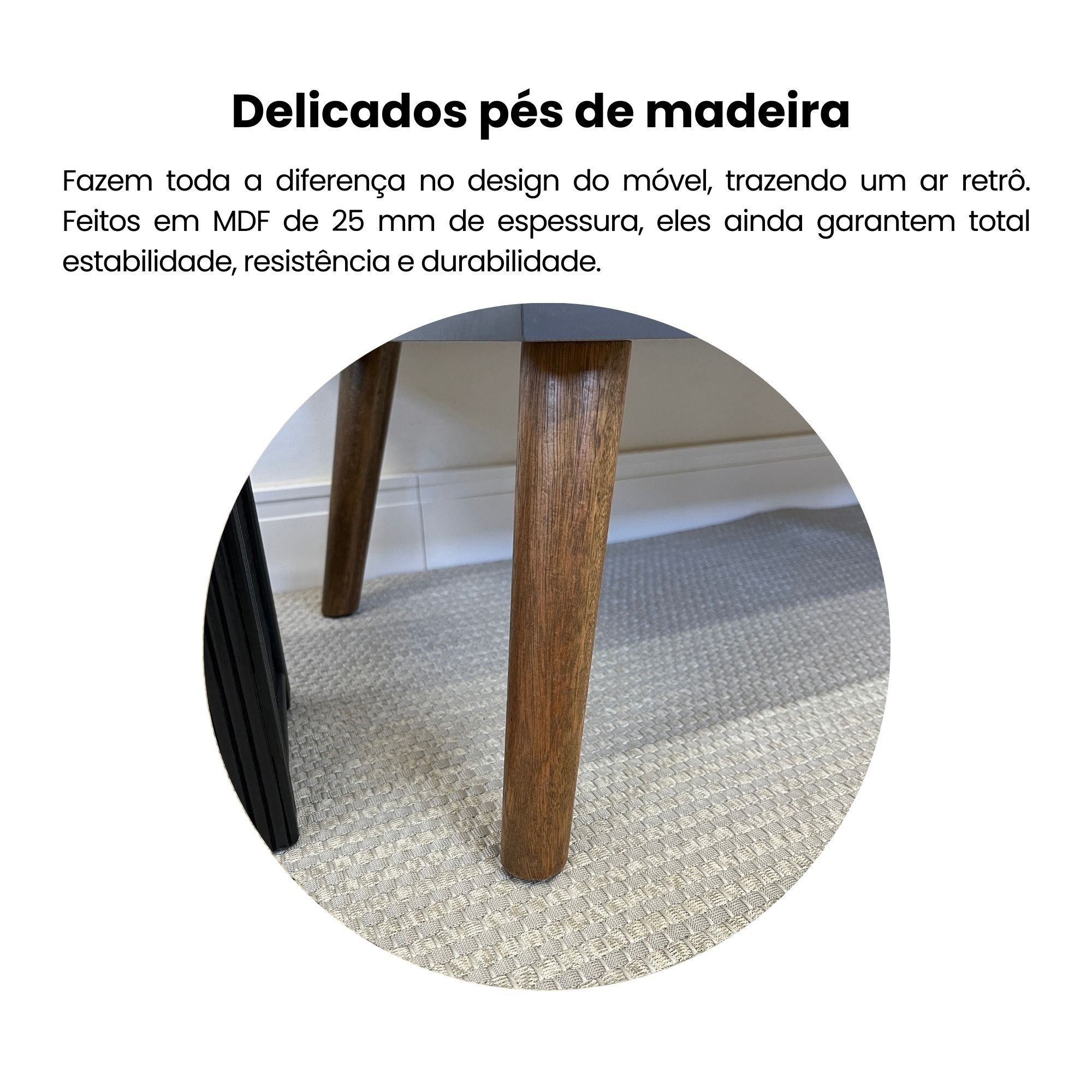 Rack para Tv até 75 Polegadas com LED 2 Portas Fecho Toque Lumina - 16