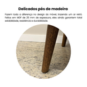Ver imagem 5 de Rack para TV até 75 Polegadas com LED MDF 180cm Pés em Madeira Maciça 2 Portas e Lumina Marrom