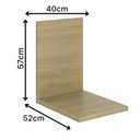 Ver imagem 2 de Tampo P/balcão 40cm com Fundo 100% Mdf Phoenix Móvel na Caixa