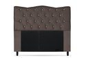Ver imagem 1 de Cabeceira Dunas Solteirão Viúva 120cm com Strass Suede: Marrom
