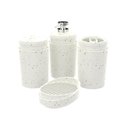 Ver imagem 1 de Kit Banheiro Stone Crippa com 4 Peças (porta Escova, Porta Sabonete Líquido, Porta Algodão e