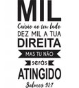 Ver imagem 2 de Adesivo Decorativo de Parede Salmos 91:7