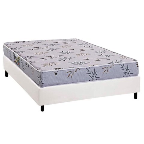 Conjunto Box Casal: Colchão Espuma Herval D28 St. Louis + Base Crc Corano White (138x188)