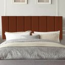 Ver imagem 1 de Painel Estofada Líbia 160CM Queen Suede Terracota - D A DECOR