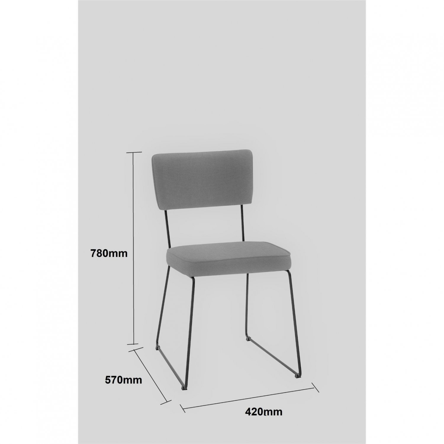 Kit Quatro Cadeiras Roma Daf Mobiliário - 2
