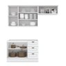 Cozinha Completa Americana 3 Peças Branco - Móveis Henn - 4