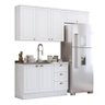 Cozinha Completa Americana 3 Peças Branco - Móveis Henn - 1