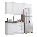 Ver imagem 1 de Cozinha Completa Americana 3 Peças Branco - Móveis Henn