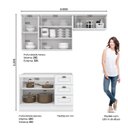 Ver imagem 5 de Cozinha Completa Americana 3 Peças Branco - Móveis Henn