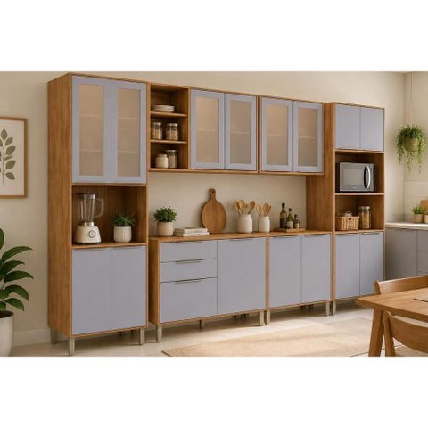 Kit Modulado 6 Peças Brilhante C565 Cinamomo/Platina MGM