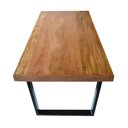 Ver imagem 4 de Mesa Industrial Lanna Madeira Maciça C/ Ferragem Preta 1,80m