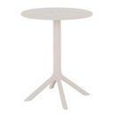 Ver imagem 2 de Kit 4 Mesas de Jantar Redonda Área Externa Taormina Drops Fratini 60 Cm (larg) Polipropileno Nude