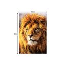 Ver imagem 2 de Quadro Decorativo Tela em Lona Leão Luxo 60x40cm Para Sala Quarto