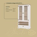 Ver imagem 2 de Cristaleira Adega 2 Portas 1 Gaveta - Smile Serpil