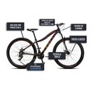 Ver imagem 5 de Bicicleta Colli Eudora Aro 29 Shimano 21 Marchas