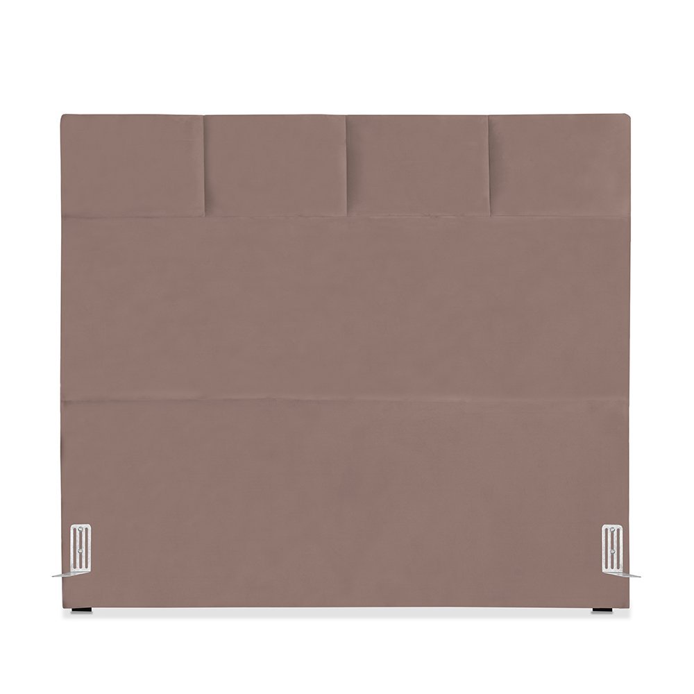 Cabeceira de Cama Box Viúva 128 cm Marjorie Inspire House Suede Veludo Rosê - 2