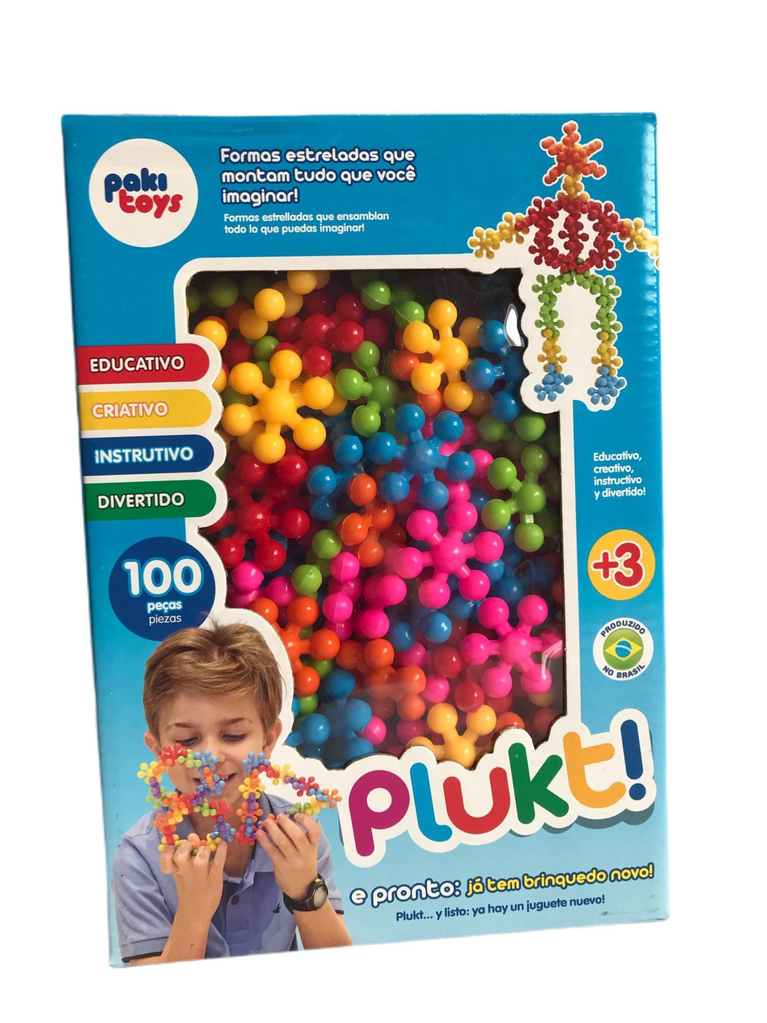 Brinquedo Montar Plukt Estrelas Educativo Criativo 100 Pcs - 2
