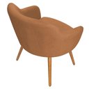 Ver imagem 3 de Poltrona Decorativa Jade Pés Palito Bouclé Terracota Nexta Casa