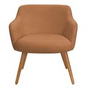 Ver imagem 5 de Poltrona Decorativa Jade Pés Palito Bouclé Terracota Nexta Casa