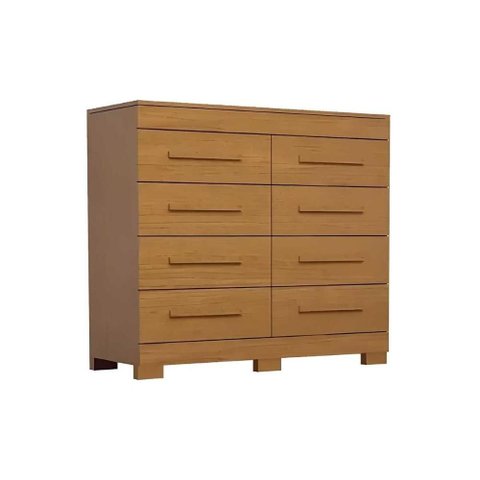 Cômoda de Quarto Nalu C/ 8 Gavetas Cinamomo - Acp