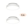Kit 2 Plafons para 2 Lâmpadas Redondo 25cm 7651 JD Molina - 2