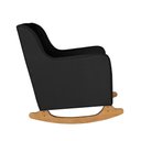 Ver imagem 4 de Poltrona de Amamentação Aquila Balanço com Puff Veludo Preto