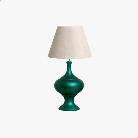 Abajur Grande para Decoração de Sala Medieval Verde Éden