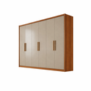 Ver imagem 2 de Guarda-Roupa Casal 100% MDF 6 Portas 6 Gavetas New Vertice Cumaru Fendi Novo Horizonte